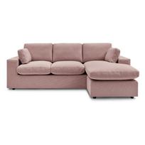 Rožinės spalvos kampinė sofa Belair – Bobochic Paris