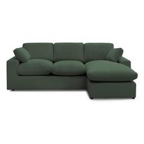 Žalios spalvos kampinė sofa iš kordinio velveto Belair – Bobochic Paris