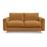 Garstyčių spalvos sofa miegojimui/sulankstoma 200 cm Cocoone – Bobochic Paris