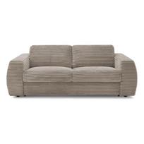Taupe spalvos sofa miegojimui/sulankstoma iš kordinio velveto 240 cm Hugo – Bobochic Paris