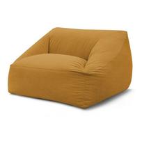 Geltonos spalvos sėdmaišis iš kordinio velveto Lilibet – Bobochic Paris