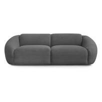 Pilkos spalvos sofa iš kordinio velveto 250 cm Tina – Bobochic Paris