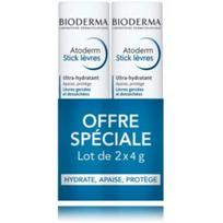 Bioderma Atoderm Levres Moisturising Stick drėkinamasis lūpų balzamas - 2 x 4 g.