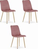 Leobert Kėdė LAVA - pink aksomas / medžio spalvos kojos x 3 | model_3785_3-LAVA-SIMY02 | 5903332067671