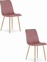 Leobert Kėdė LAVA - pink aksomas / medžio spalvos kojos x 2 | model_3785_2-LAVA-SIMY02 | 5903332066179