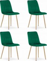 Leobert Kėdė LAVA - dark green aksomas / medžio spalvos kojos x 4 | model_3916_4-LAVA-SIMY02 | 5903332079018