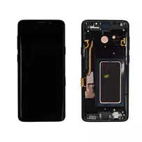 Ekranas su rėmu skirtas Samsung Galaxy S9 G960F - Juodas - OEM
