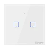 Jutiklinis šviesos jungiklis Smart Switch WiFi Sonoff T0 EU TX (2-channel)