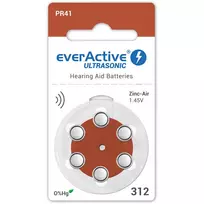 Baterija skirta everActive ULTRASONIC 312/PR41 klausos aparatui x 6 vnt