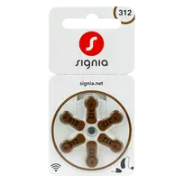 Baterija skirta Signia 312 MF klausos aparatui x 6 vnt
