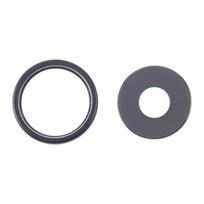 Kameros stikliukas su rėmu skirtas iPhone 16e - Juodas - OEM