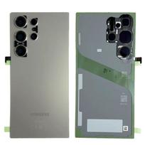 Galinis dangtelis su kameros stikliuku skirtas Samsung Galaxy S24 Ultra - Titanium Gray - OEM