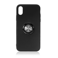 Dėklas Silicone Ring skirtas iPhone 12 Mini - Juodas