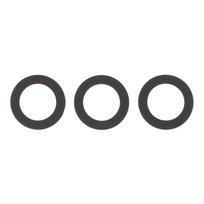 Kameros stikliukas skirtas Samsung Galaxy S25 - Juodas - 3vnt - OEM