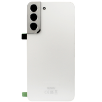 Galinis dangtelis su kameros stikliuku skirtas Samsung Galaxy S22 Plus 5G - White - Service Pack