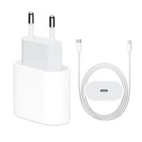 Sieninis įkroviklis 20W USB-C (Type-C) skirtas Apple iPhone, iPad su Type-C to Lightning laidu 1M