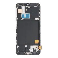 Ekranas su rėmu skirtas Samsung Galaxy A40 - Juodas - HQ (TFT)