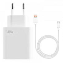 Įkroviklis 120W USB Charger with Type-C Cable skirtas Xiaomi - EU - Baltas