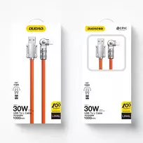 USB laidas kampinis 180° Dudao L24AL USB-A - Lightning 30W – 1m