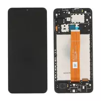Ekranas skirtas su rėmu Samsung Galaxy A12/A12 Nacho/A12s A127 - GH82-24491A - Juodas - Service Pack