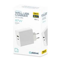 Įkroviklis sieninis PLATINET 45768 87W TYPE-C PD 87W + USB-A 12W