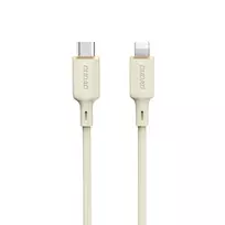 USB laidas Dudao L7SCL USB-C - Lightning 30W - 2m - Smėlio spalvos