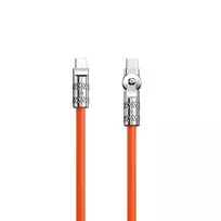 Įkrovimo laidas Dudao L24CC USB-C - USB-C Angled 180° Rotation 120W - 1m