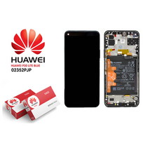 Ekranas su rėmu ir baterija skirtas Huawei P40 Lite 5G (CDY-NX9A) - 02353SUN - Juodas - Service Pack