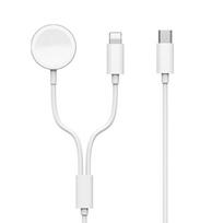 Krovimo laidas skirtas Apple Watch WiWU 2in1 Wireless Charger Mi-10 su Lightning kabeliu