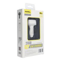 Auto įkroviklis PAVAREAL Type C PD 20W + 2x USB 4,8A PA-CC65 – Baltas