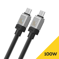 USB kabelis BASEUS CAKW000201 Type C to Type C PD 100W – Juodas – 1M