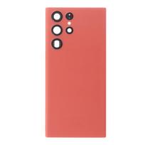 Galinis dangtelis su kameros stikliuku skirtas Samsung Galaxy S22 Ultra 5G – Orange - HQ