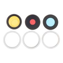 Kameros stikliukas su rėmu skirtas iPhone 14 Pro, 14 Pro Max – 3 vnt komplektas - OEM