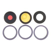 Kameros stikliukas su rėmu skirtas iPhone 14 Pro, 14 Pro Max – Purple – 3 vnt komplektas