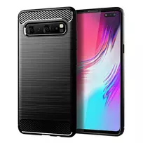 Dėklas CARBON Case skirtas Samsung Galaxy A51 – Juodas
