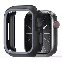 Dėklas skirtas Apple Watch Series 7/8/9 41mm DUX DUCIS Bamo - Hard PC + Soft Silicone - Black/Grey