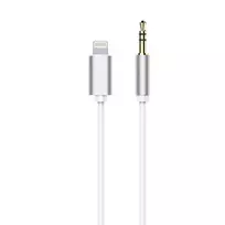 AUX Jack 3,5 mm to Lightning audio kabelis HF/Audio adapteris