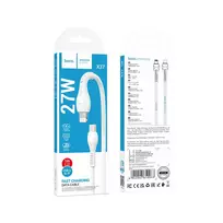 USB Type-C to Lightning kabelis HOCO PD 27W X37 - 1m - Baltas