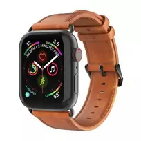 Apyrankė DUX DUCIS YA Genuine Leather Strap skirta Apple Watch 42/44/45/49mm – Brown