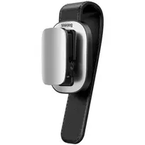 Automobilinis akinių laikiklis Baseus ACYJN-B0S - Leather, Silver