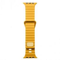 Apyrankė Waterproof Silicone Sports Watch Band skirta Apple Watch Series 38MM, 40MM, 41MM - Yellow