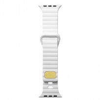 Apyrankė Waterproof Silicone Sports Watch Band skirta Apple Watch Series 38MM, 40MM, 41MM - White