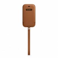 Dėklas Apple Leather MHMP3ZM/A Sleeve Case skirtas iPhone 12 Mini – Saddle Brown
