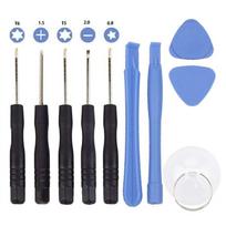 Telefono remonto įrankiai - 10in1 - BASIC komplektas - Torx T5, T6, Phillips, 0.8 Pentalobe