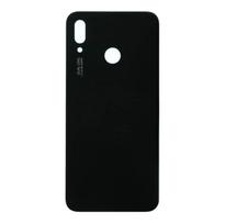 Galinis baterijos dangtelis, stiklas skirtas Huawei P20 Lite, Nova 3e - Juodas - OEM
