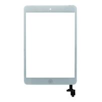 Lietimui jautrus stikliukas su home mygtuku skirtas iPad Mini, Mini 2 White - Baltas - HQ