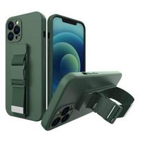 Apsauginis dėklas su dirželiu skirtas iPhone 13 Pro Max - Žalias