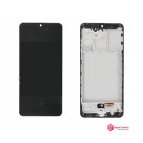 Ekranas su rėmu skirtas Samsung A31 A315 - Juodas - OLED