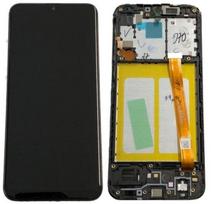 Ekranas su lietimui jautriu stikliuku skirtas Samsung A202 A20e 2019 juodas (OEM)
