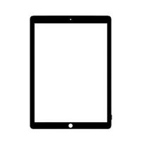 Lietimui jautrus stikliukas skirtas iPad Pro 10.5 2017 - Juodas - HQ